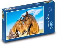 Konie Puzzle 500 elementów - 46x30 cm