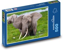 Slony - kly Puzzle 500 dielikov - 46 x 30 cm