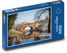 Park Wörlitz - Zimná krajina, Nemecko Puzzle 500 dielikov - 46 x 30 cm