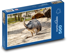 Pták - pštros Puzzle 500 dílků - 46 x 30 cm