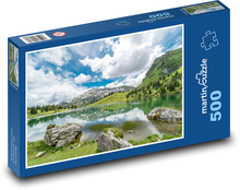 Alpen - Berge, See Puzzle 500 Teile - 46 x 30 cm