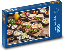 Essen - Sandwiches Puzzle 500 Teile - 46 x 30 cm