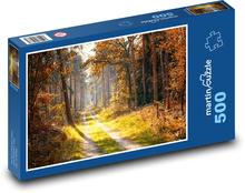 Jeseň - lesná cesta Puzzle 500 dielikov - 46 x 30 cm