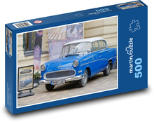 Historisches blaues Auto Puzzle 500 Teile - 46 x 30 cm
