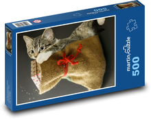 Domáca mačka - mláďa Puzzle 500 dielikov - 46 x 30 cm 