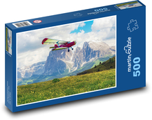 Lietadlo - hory Puzzle 500 dielikov - 46 x 30 cm 
