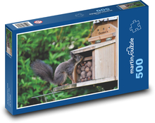 Veverička - orech Puzzle 500 dielikov - 46 x 30 cm