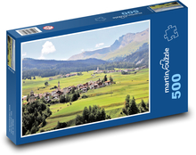 Dörfer - Alpen Puzzle 500 Teile - 46 x 30 cm