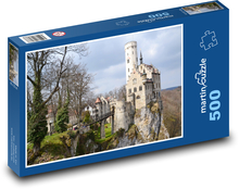 Lichtenštajnský hrad - Nemecko Puzzle 500 dielikov - 46 x 30 cm 