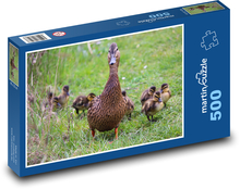 Kačica s kurčatami Puzzle 500 dielikov - 46 x 30 cm 