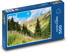 Hory - pastviny Puzzle 500 dílků - 46 x 30 cm