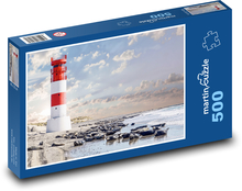Wybrzeże - latarnia morska Puzzle 500 elementów - 46x30 cm