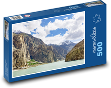Jezero - Pakistán Puzzle 500 dílků - 46 x 30 cm