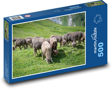 Wypasane owce Puzzle 500 elementów - 46x30 cm