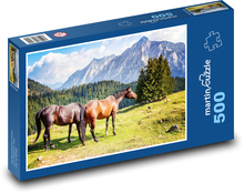 Horses - nature Puzzle of 500 pieces - 46 x 30 cm 