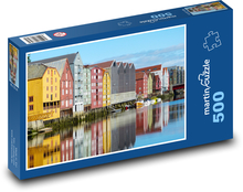 Norwegia - Trondheim Puzzle 500 elementów - 46x30 cm