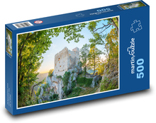 Zrúcanina hradu Puzzle 500 dielikov - 46 x 30 cm 