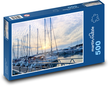 Marina - Boote Puzzle 500 Teile - 46 x 30 cm