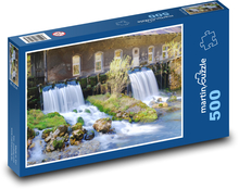 Water Mill - Waterfall Puzzle of 500 pieces - 46 x 30 cm 