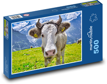 Alpy - kráva Puzzle 500 dílků - 46 x 30 cm