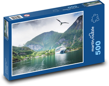 Norway - Fjords Puzzle of 500 pieces - 46 x 30 cm 