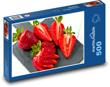 Truskawki - owoce Puzzle 500 elementów - 46x30 cm