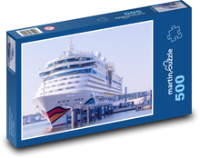 Boat - Warnemünde, Germany Puzzle of 500 pieces - 46 x 30 cm