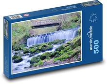 Wodospad - most Puzzle 500 elementów - 46x30 cm