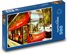 Roter Bus - Mexiko Puzzle 500 Teile - 46 x 30 cm