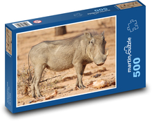 Warzenschwein vom Schwein Puzzle 500 Teile - 46 x 30 cm