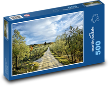 Itálie - Toskánsko Puzzle 500 dílků - 46 x 30 cm