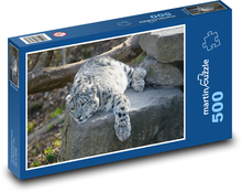 Irbis - sněžný leopard Puzzle 500 dílků - 46 x 30 cm