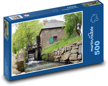 Holandsko - vodní mlýn Puzzle 500 dílků - 46 x 30 cm