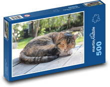 Domácí zvíře - kočka Puzzle 500 - 46x30 cm