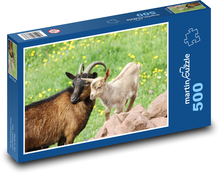 Koza s mláďaťom Puzzle 500 dielikov - 46 x 30 cm
