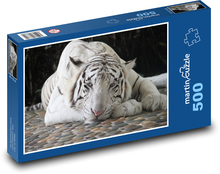 Bílý tygr Puzzle 500 dílků - 46 x 30 cm