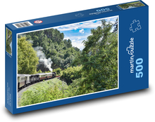 Pociąg parowy Puzzle 500 elementów - 46x30 cm