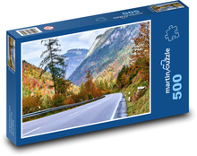 Droga alpejska - las Puzzle 500 elementów - 46x30 cm