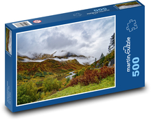 Berge, Täler, Wolken Puzzle 500 Teile - 46 x 30 cm