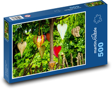 Dekorace - srdce Puzzle 500 dílků - 46 x 30 cm