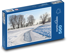 Krajobraz zimowy Puzzle 500 elementów - 46x30 cm