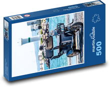 Motocykl elektryczny - Beacon Puzzle 500 elementów - 46x30 cm