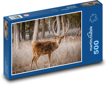 Jelen - zvíře Puzzle 500 - 46x30 cm