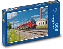 Vlak - železniční doprava Puzzle 500 dílků - 46 x 30 cm