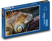 Zmęczona legwana na gałęzi Puzzle 500 elementów - 46x30 cm