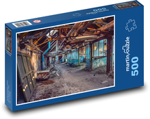 Verlassene Fabrik - baufälliges Gebäude Puzzle 500 Teile - 46 x 30 cm