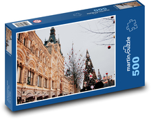 Christmas decoration in the city Puzzle of 500 pieces - 46 x 30 cm 