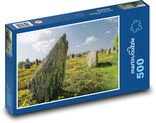 Megalitické kameny v krajině Bretaně Puzzle 500 dílků - 46 x 30 cm