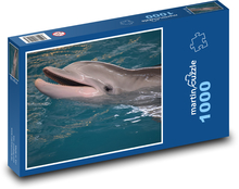 Lächelnder Delfin im Pool Puzzle 1000 Teile - 60 x 46 cm
