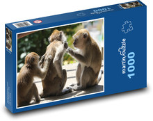 A pack of fur-cares monkeys Puzzle 1000 pieces - 60 x 46 cm 